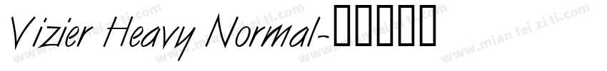 Vizier Heavy Normal字体转换